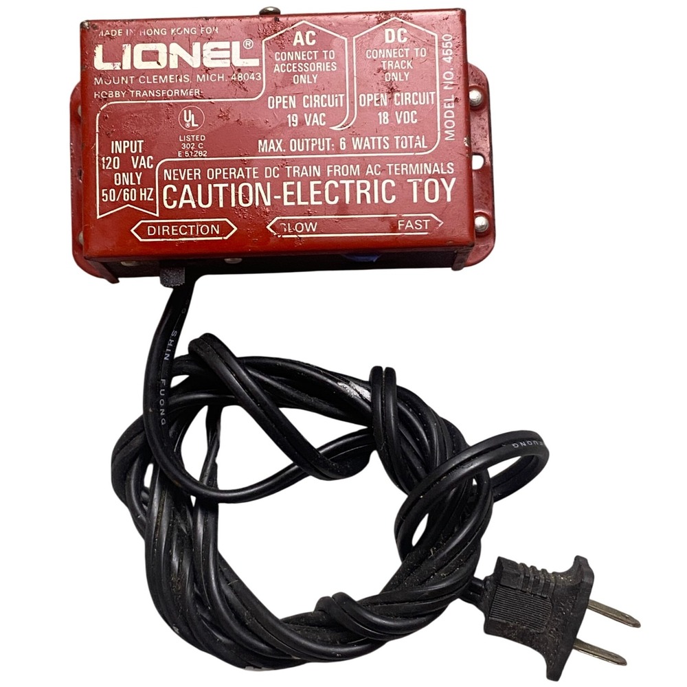 Lionel 4550 Hobby Transformer AC DC Connect Electric Toy Train Accessory‎